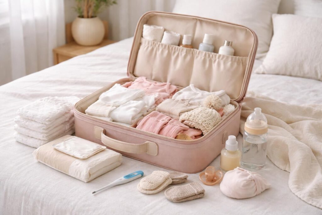découvrez la liste essentielle pour préparer la valise maternité idéale pour l'arrivée de votre premier bébé, afin de ne rien oublier pour ce moment unique.