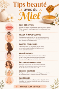 Une femme appliquant un masque au miel sur son visage
