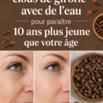 Flacon de lotion préparée avec des clous de girofle pour la beauté