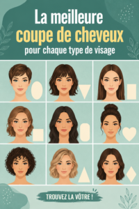 Femme avec une coupe de cheveux élégante qui met en valeur son visage ovale.