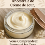 Image d'une crème de jour faite maison avec des ingredients naturels et bio