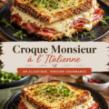 Croque Monsieur à l'Italienne, un plat savoureux avec mozzarella et jambon de Parme