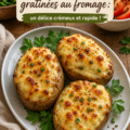 Gratin de pommes de terre au fromage doré au four