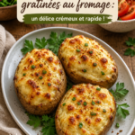 Gratin de pommes de terre au fromage doré au four