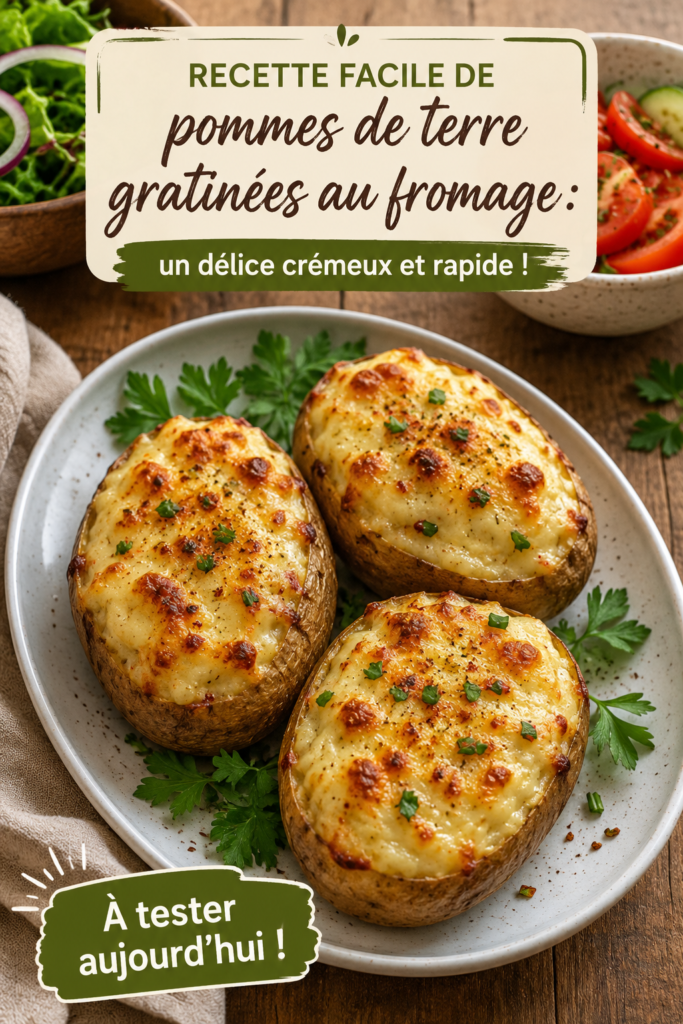 Gratin de pommes de terre au fromage doré au four