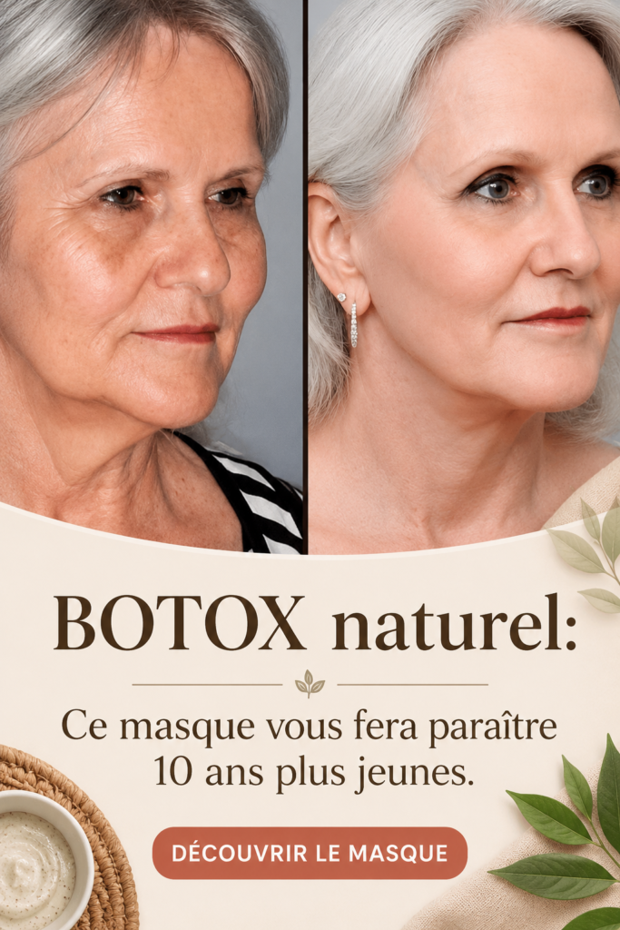 Femme appliquant un masque naturel sur son visage pour réduire les rides