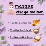 Masque facial maison fait avec des ingrédients naturels