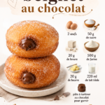 Beignets au chocolat faits maison, délicieux et moelleux