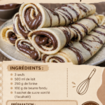Une assiette de crêpes dorées avec des fruits et du sucre glace