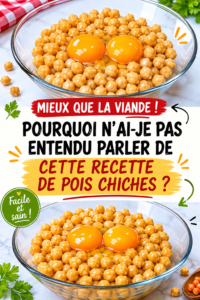 Recette saine à base de pois chiches présentée dans un bol coloré.