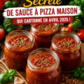 Un bol de sauce à pizza maison faite avec des ingrédients frais
