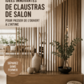 Un salon moderne avec une cloison en verre séparant deux espaces de vie.
