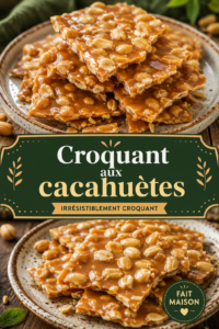 Image de croquants aux cacahuètes dorés, prêts à être dégustés