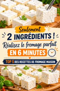 Photo d'un fromage fait maison réussi avec des ingrédients frais.