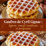 Gaufres croustillantes et moelleuses sur une assiette avec des fruits frais