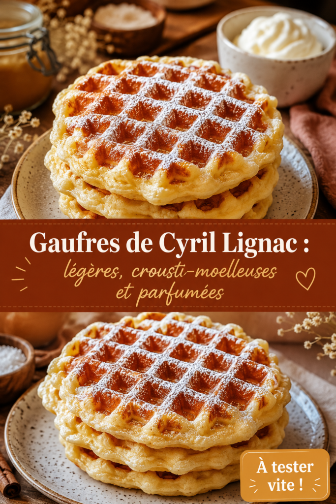 Gaufres croustillantes et moelleuses sur une assiette avec des fruits frais