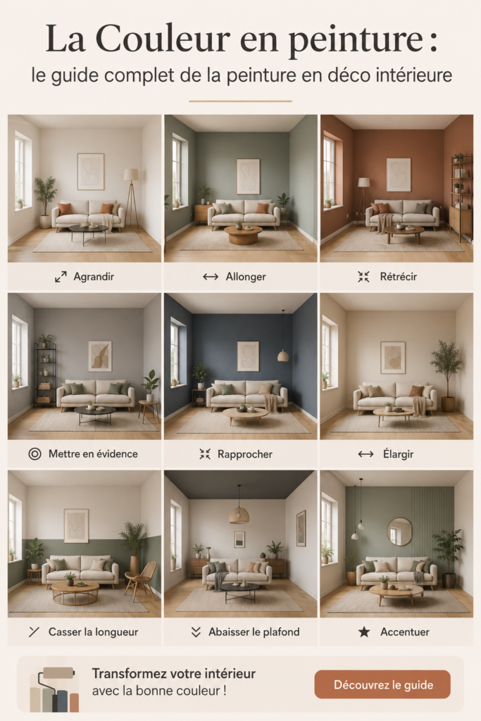 Palette de couleurs pour la décoration intérieure sur une table