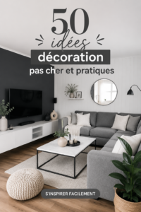 Un intérieur décoré avec des éléments simples et abordables, idéal pour inspirer une nouvelle décoration à petit prix.