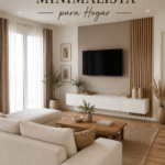 Intérieur minimaliste avec mobilier épuré et couleurs neutres
