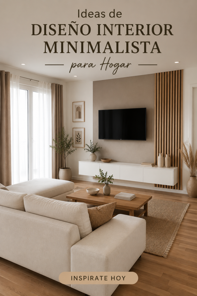 Intérieur minimaliste avec mobilier épuré et couleurs neutres