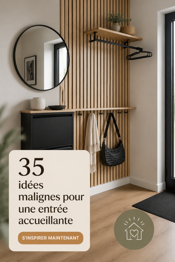 Idées d'aménagement d'entrée accueillante avec des couleurs et accessoires chaleureux.