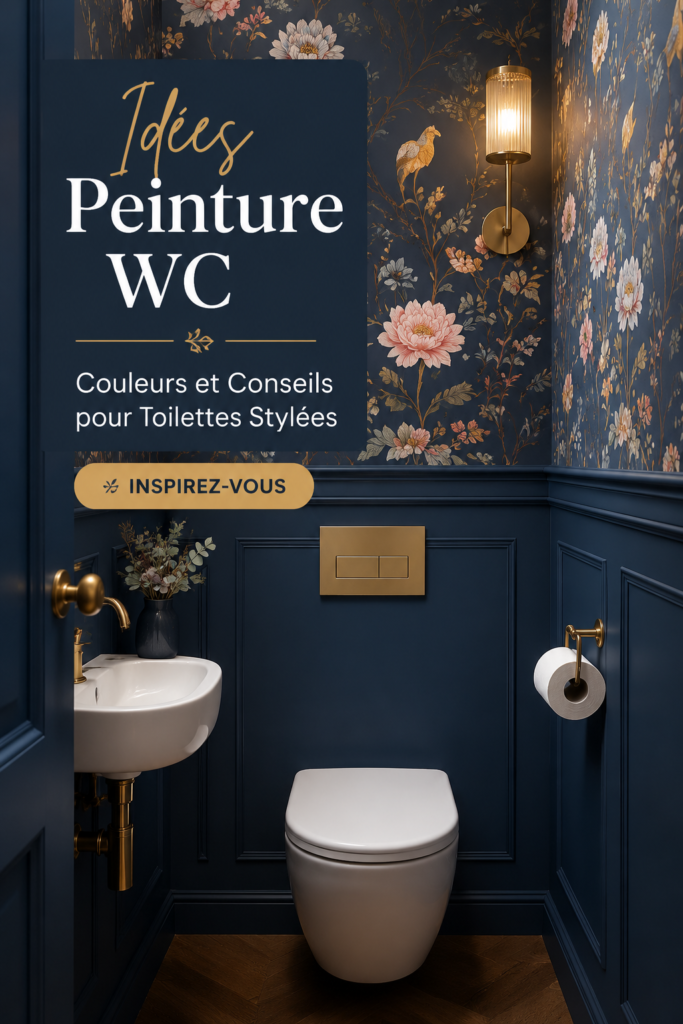 Toilettes refaites avec des couleurs modernes et inspirantes