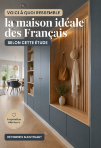 Maison moderne et chaleureuse illustrant la maison idéale pour les Français selon une étude