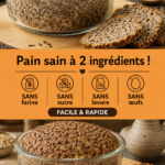 Recette de pain sain à 2 ingrédients, sans farine ni sucre