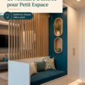 Une entrée élégante avec un vestiaire compact et fonctionnel.