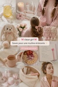 Une femme souriante nettoyant son salon, entourée de produits naturels de nettoyage.