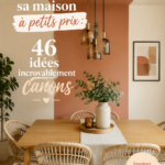 Intérieur de maison décoré avec style à petit prix, mobilier et accessoires économiques