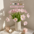 Un intérieur apaisant avec une décoration minimaliste illustrant l'esthétique clean girl.