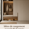 Un hall d'entrée bien organisé avec des solutions de rangement pratiques
