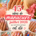 Un collage de différentes manucures tendance pour l'été 2026