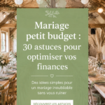 Une décoration de mariage élégante et économique.