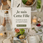 Femme souriante partageant un repas sain, symbolisant un mode de vie équilibré.