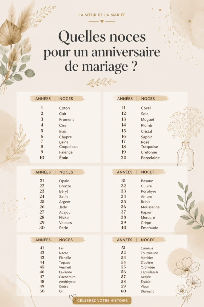 Un couple tenant un bouquet de fleurs pour leur anniversaire de mariage, illustrant les noces.