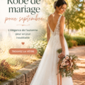 Robe de mariage élégante pour une cérémonie de septembre