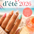 Manucure colorée représentant les tendances ongles d'été 2026 avec des motifs fleuris.