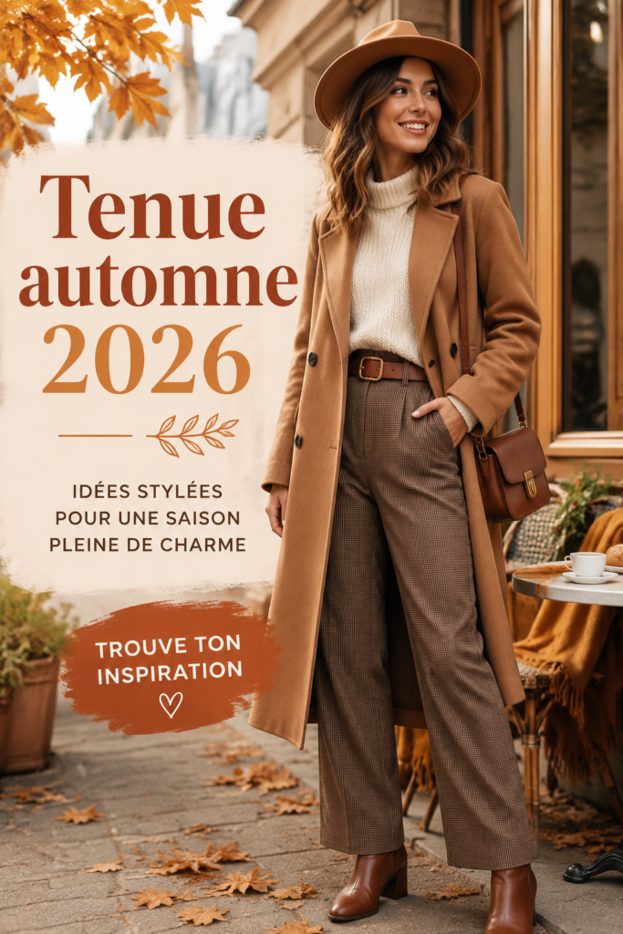Collection de tenues automne 2026 pour femmes, alliant confort et style