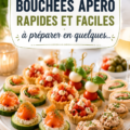 Assortiment de bouchées apéritives colorées sur une table