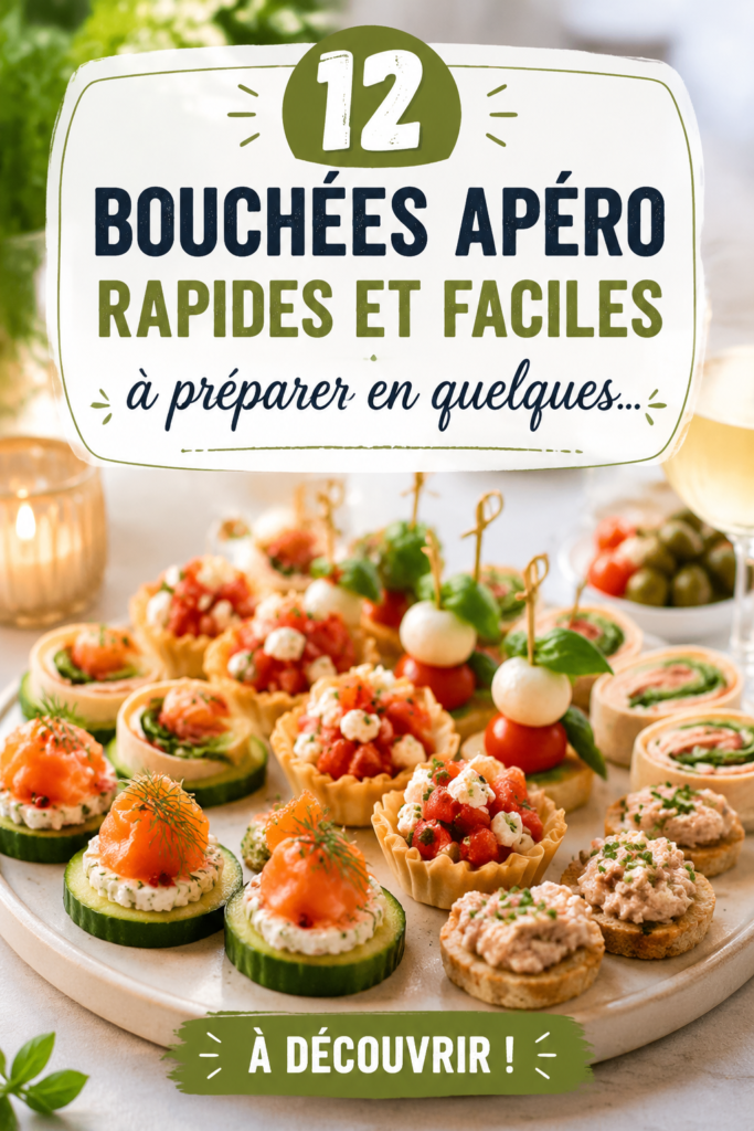 Assortiment de bouchées apéritives colorées sur une table