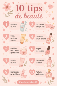 Femme appliquant un soin de beauté pour sublimer son éclat naturel.
