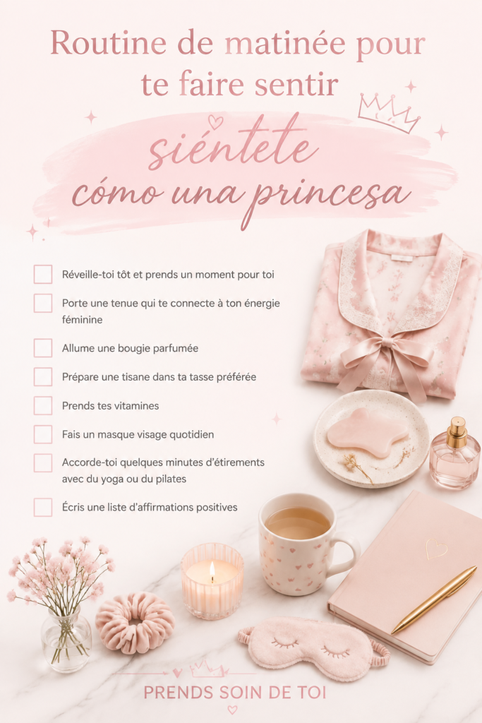 Un intérieur lumineux et élégant avec des touches de décoration inspirées des princesses.