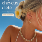 Femme avec une coiffure estivale élégante.