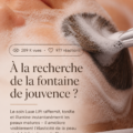 Un flacon de Luxe Lift pour le soin du visage, représentant une peau éclatante et jeune.