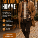 Homme en manteau tendance d'automne, prêt pour la saison