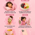 Femme prenant soin de sa peau pendant ses règles avec des produits de beauté apaisants.
