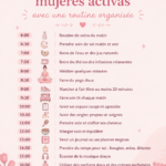 Femme active établissant une routine de bien-être sereine et organisée.