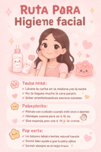Rituel d'hygiène faciale simple avec des produits de soin nature